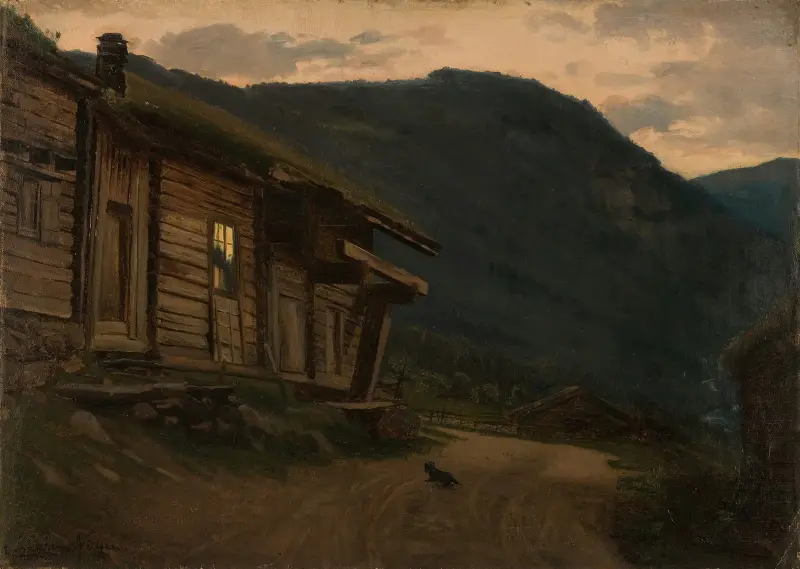 Sommarnatt, Setesdal av Amaldus Nielsen
