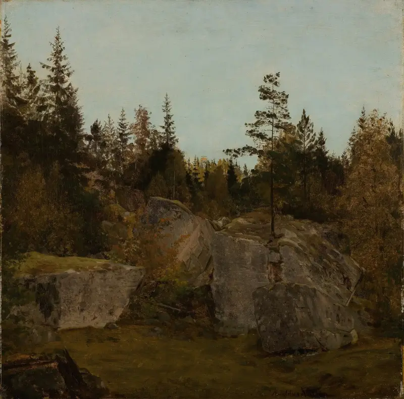 Stenstudie. Bjelland, Mandal av Amaldus Nielsen