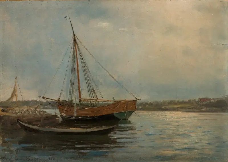 Studie, 1858 von Amaldus Nielsen