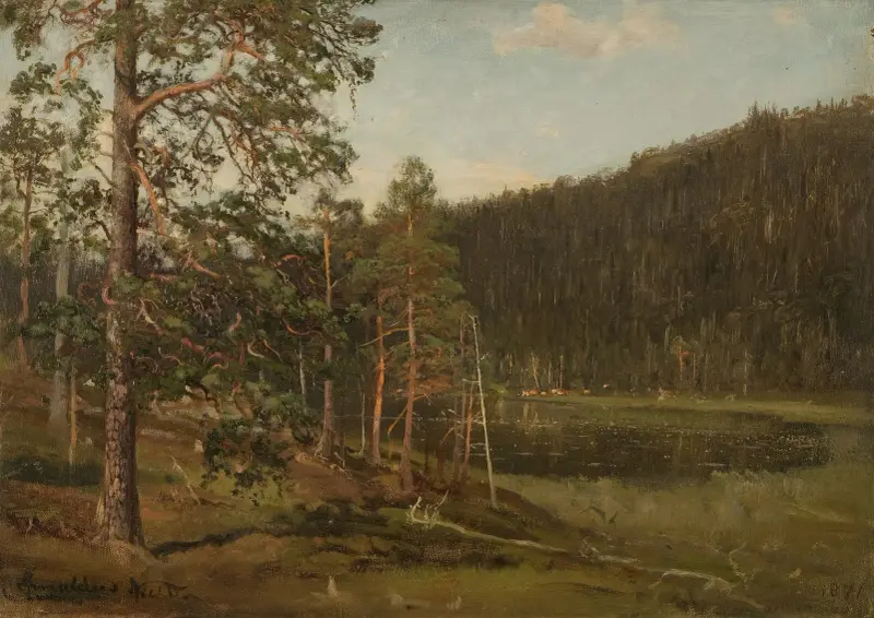 Tjärn, Levanger av Amaldus Nielsen