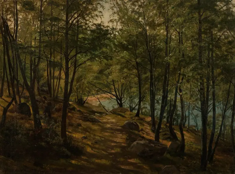 Ulvegjelskogen, Mandal av Amaldus Nielsen