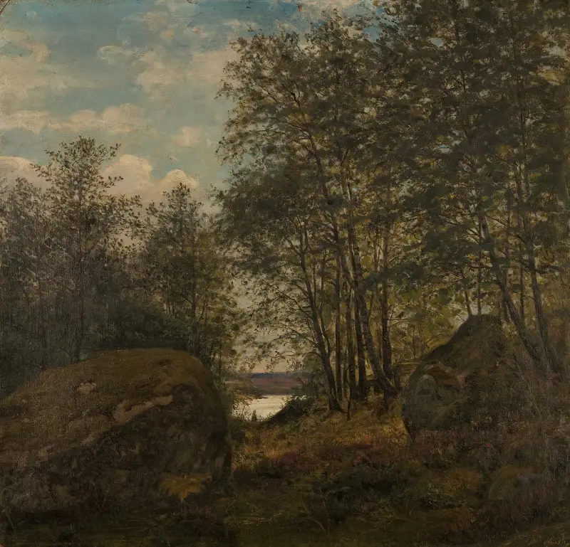 Ulvegjelskogen, Mandal av Amaldus Nielsen
