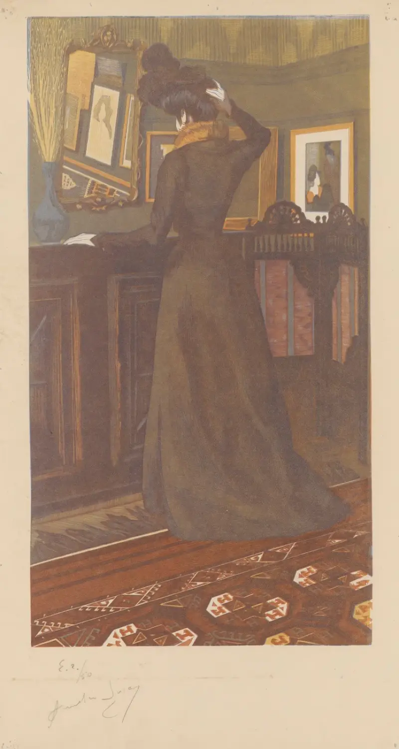 Anna ; Jeune femme se recoiffant (Mlle Marcolesco, belle-sœur de l’artiste), 1899 – nr 2 av Amédée Joyau