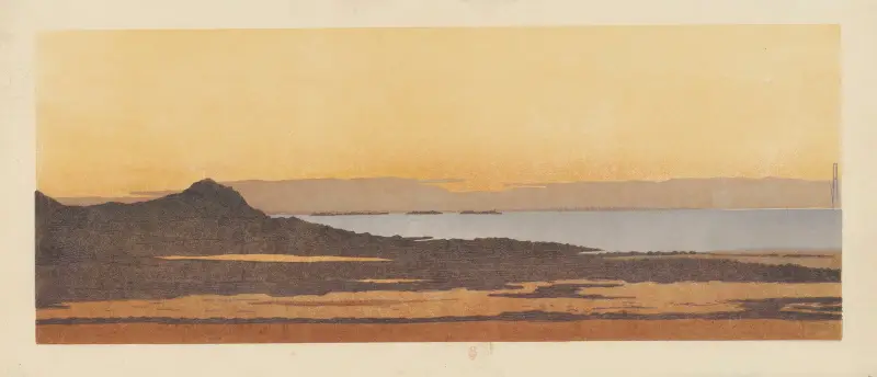 Dämmerung in Erquy (Côtes-du-Nord) von Amédée Joyau
