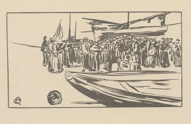 Der Fischverkauf (Yport), 1902 – Nr. 2 von Amédée Joyau