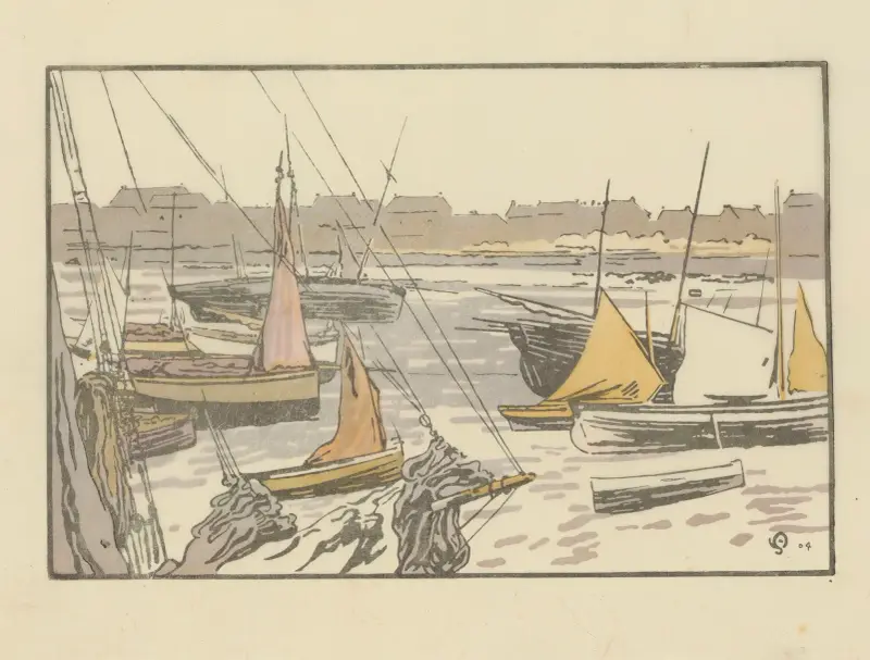 Roscoff, segeltorkning av Amédée Joyau