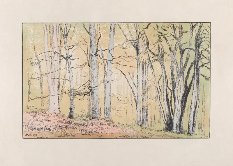 Hösten nalkas (Fontainebleau) av Amédée Joyau