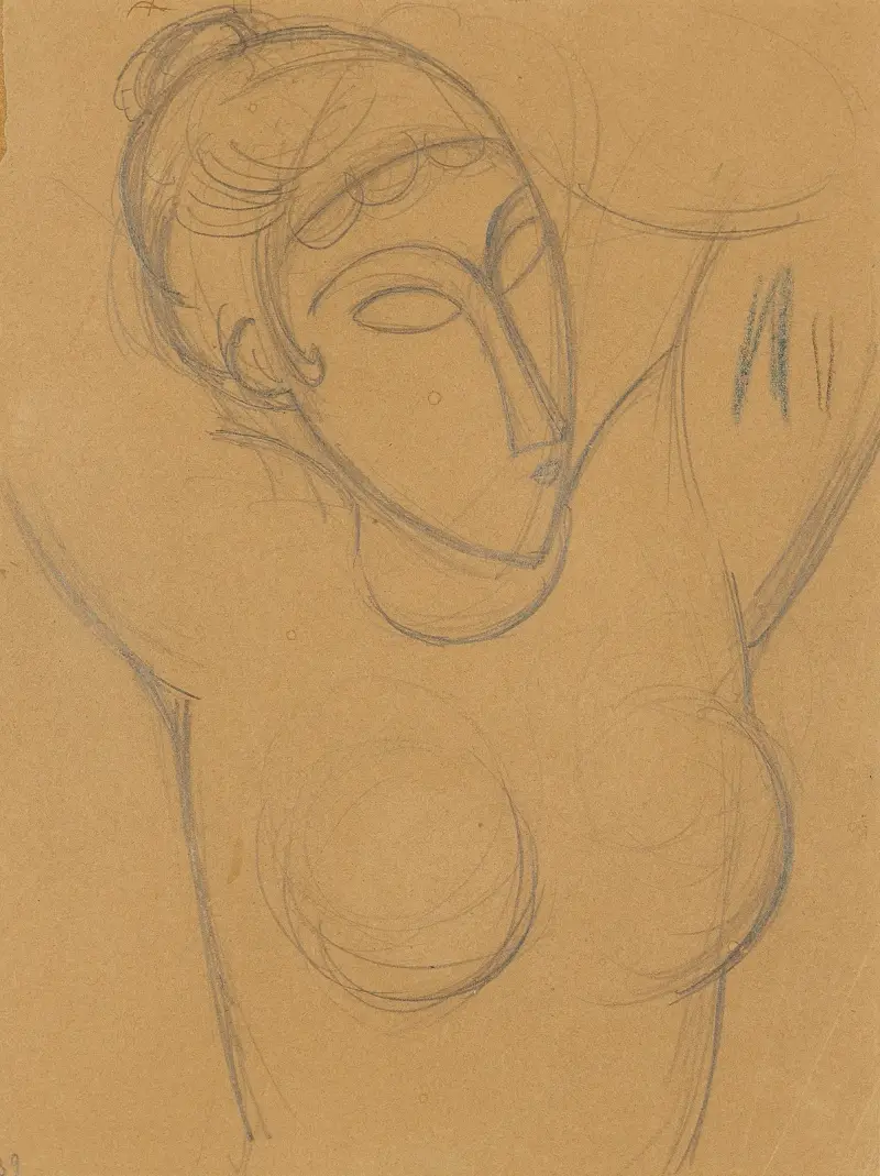 Karyatidní busta, Amedeo Modigliani