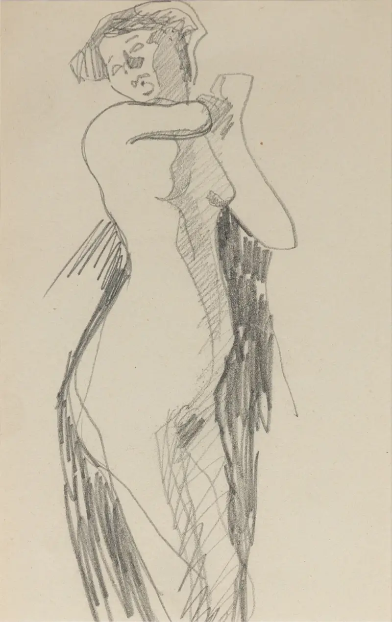 Femme nue debout, 1905 – nr 2 av Amedeo Modigliani