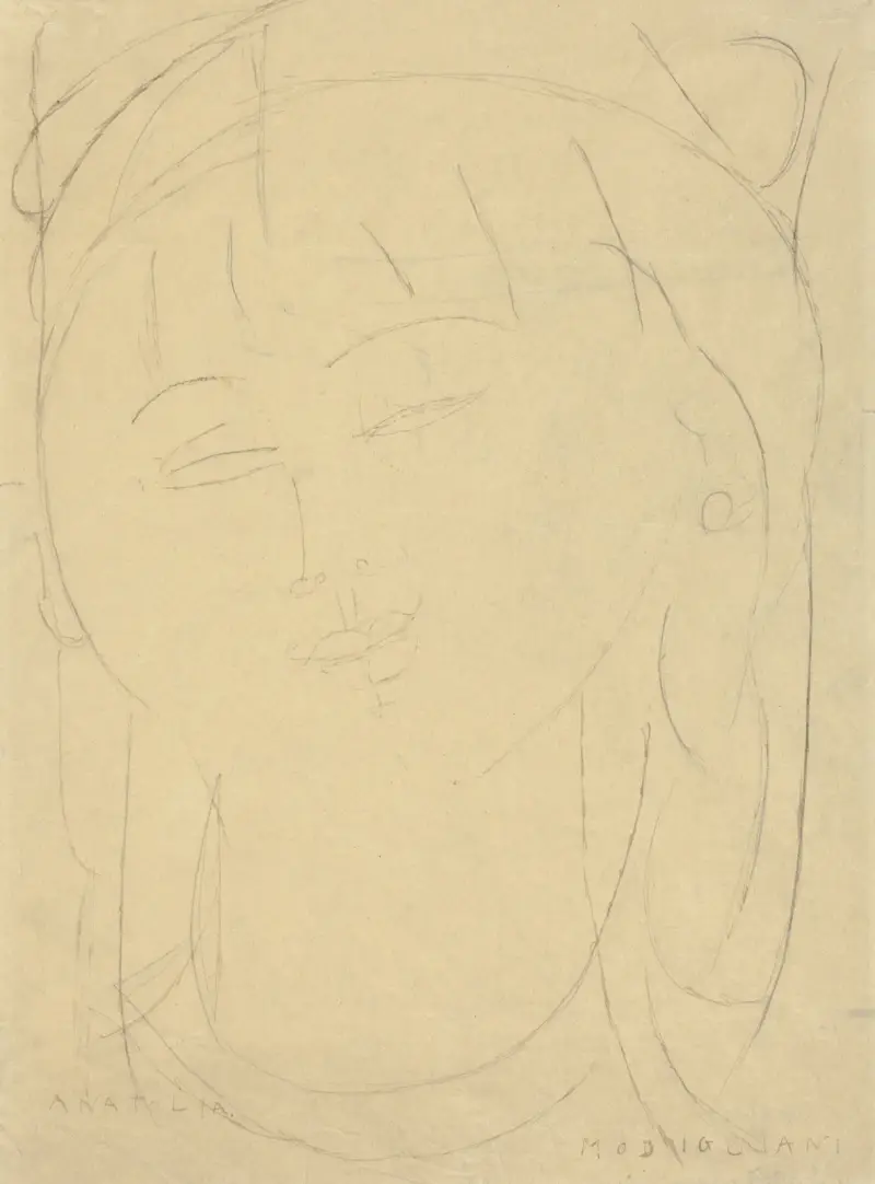 Head of Anatolia av Amedeo Modigliani