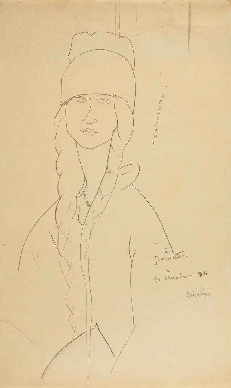 Jeanne Hébuterne, 1916 av Amedeo Modigliani