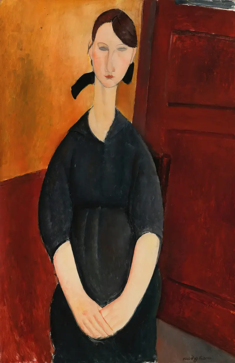 Porträtt av Paulette Jourdain av Amedeo Modigliani