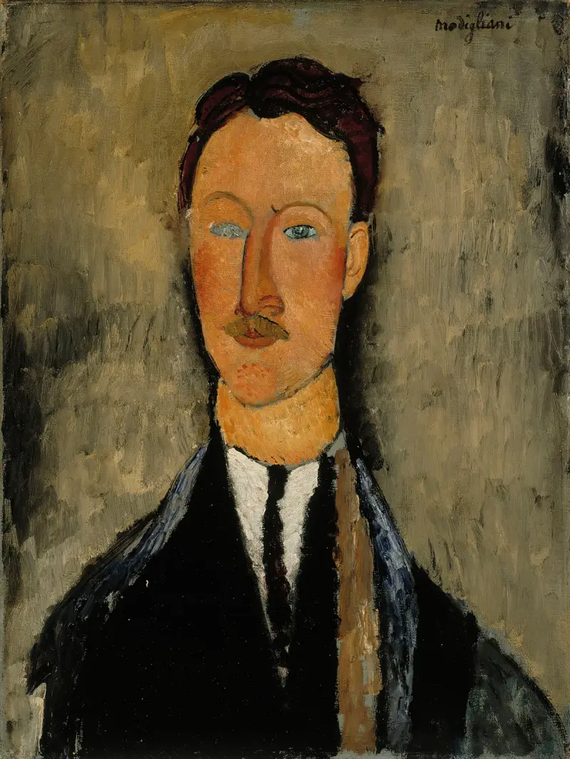 Portrait Of The Artist Léopold Survage av Amedeo Modigliani