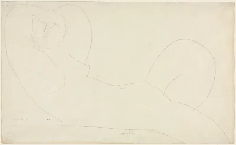 Reclining Female Nude av Amedeo Modigliani