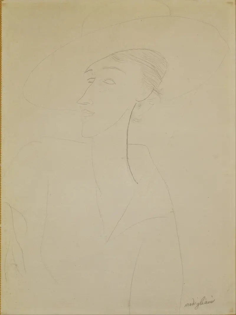 Bez názvu (Portrét Madame Zborowské), Amedeo Modigliani