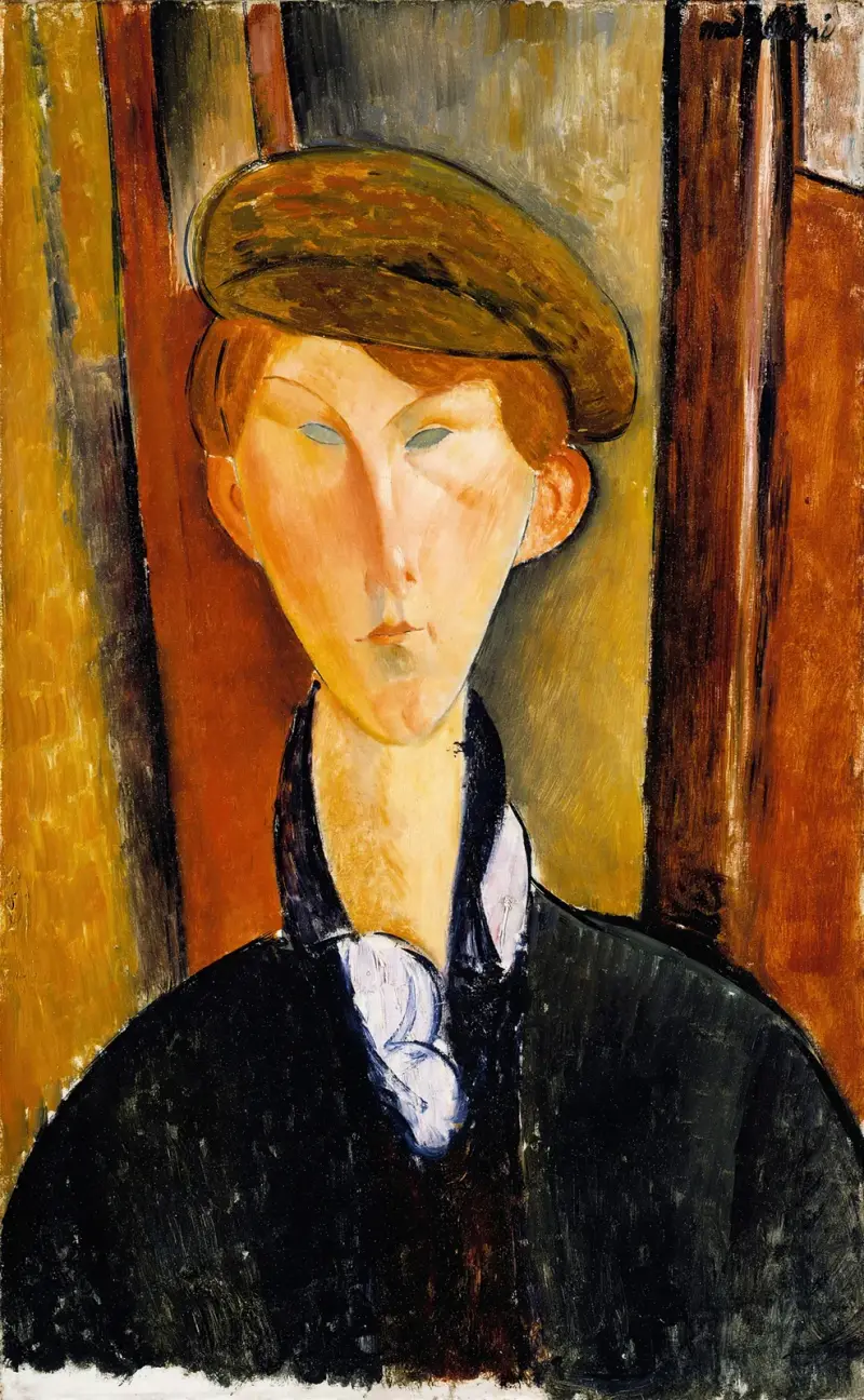 Mladý muž s čepicí, Amedeo Modigliani