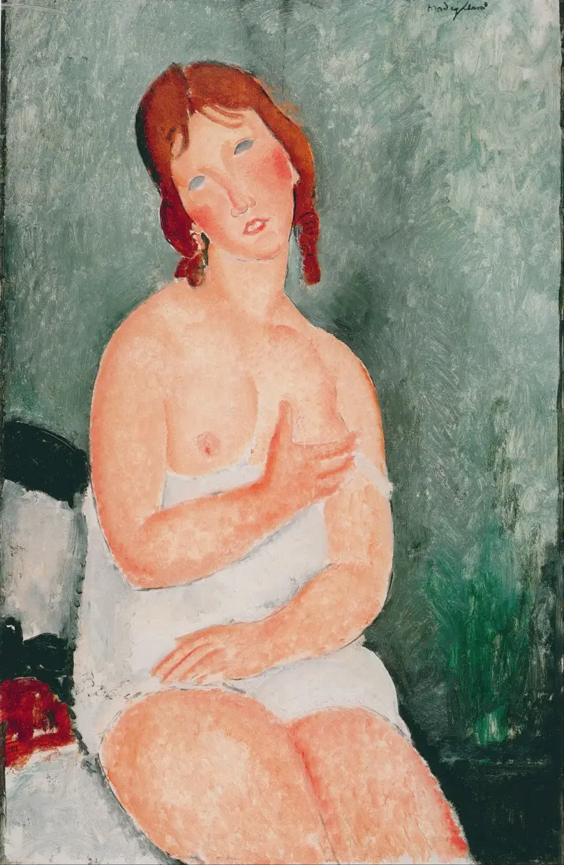 Young Woman In A Shirt, 1918 av Amedeo Modigliani