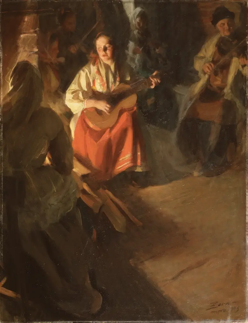 En musikalisk familj av Anders Zorn