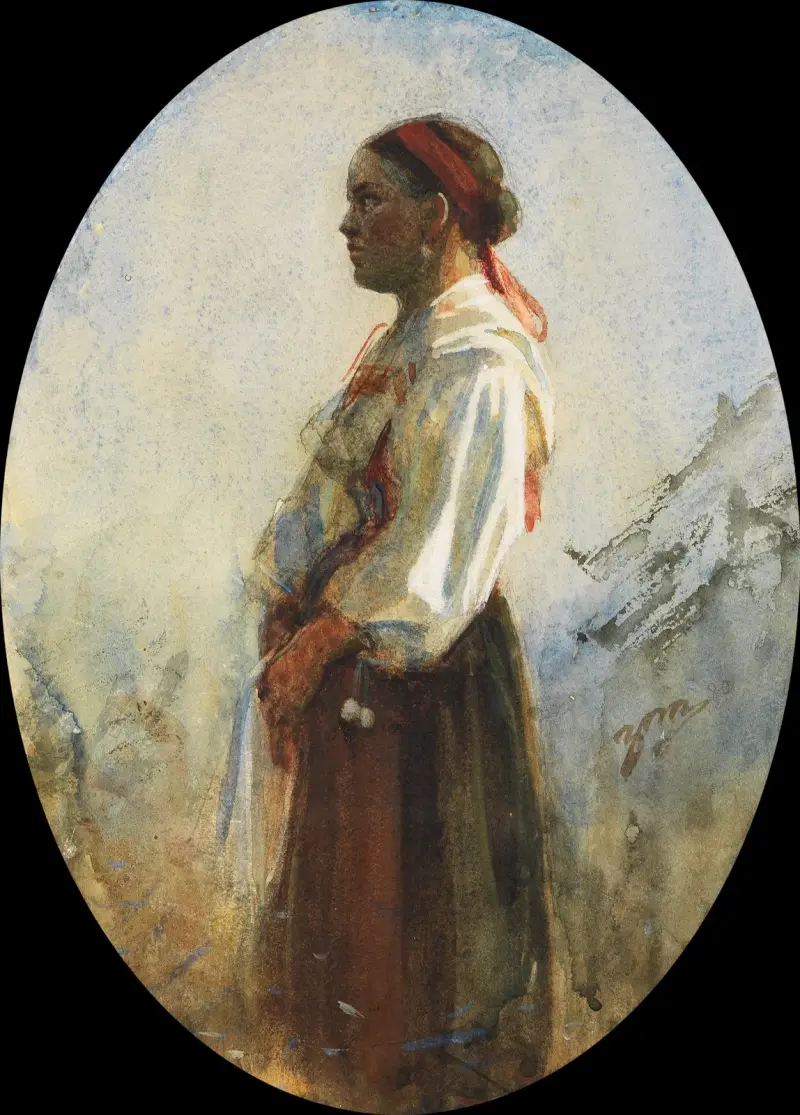 En ung bondflicka av Anders Zorn