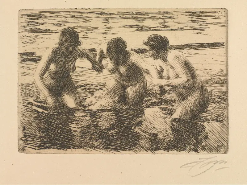 Gegen den Strom von Anders Zorn