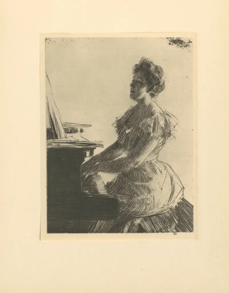 Przy pianinie, Anders Zorn