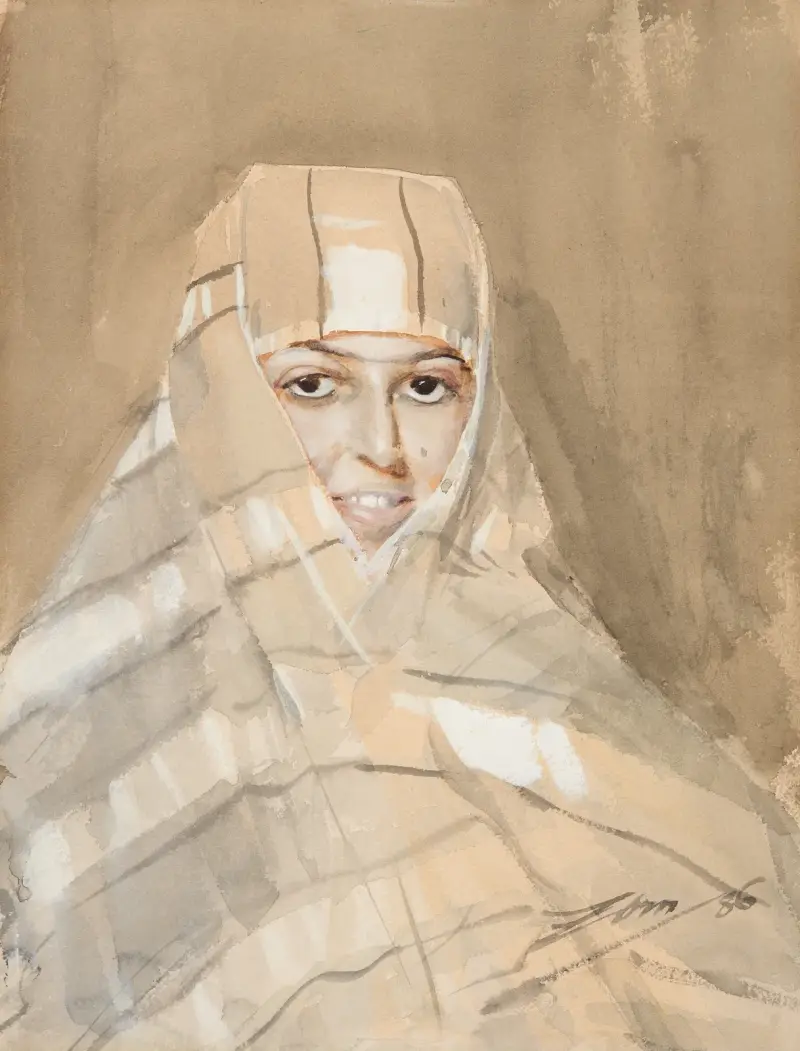 Beduinenmädchen von Anders Zorn