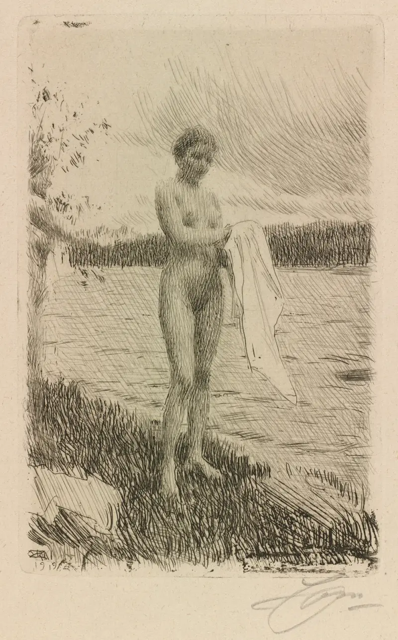 Dalälven von Anders Zorn