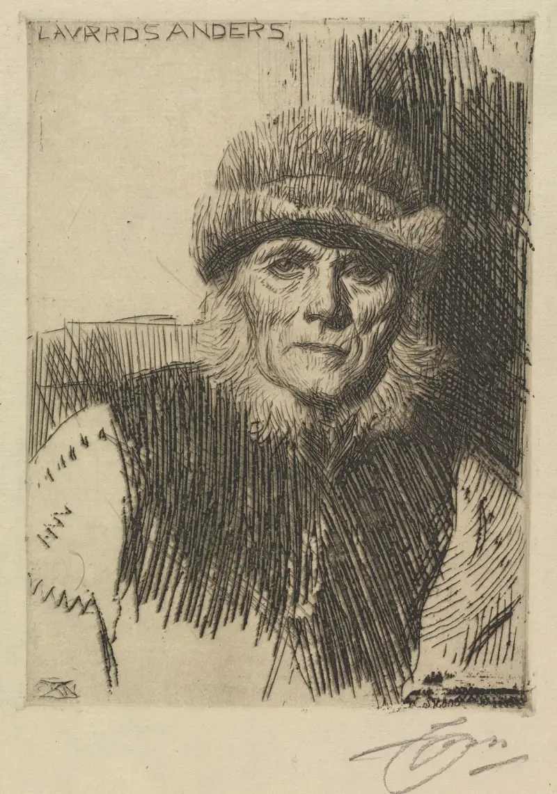Sedlák z Dalarny, Anders Zorn