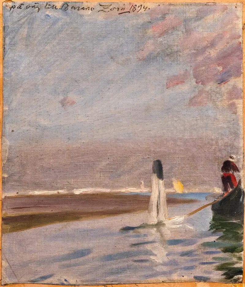 På väg till Burano av Anders Zorn
