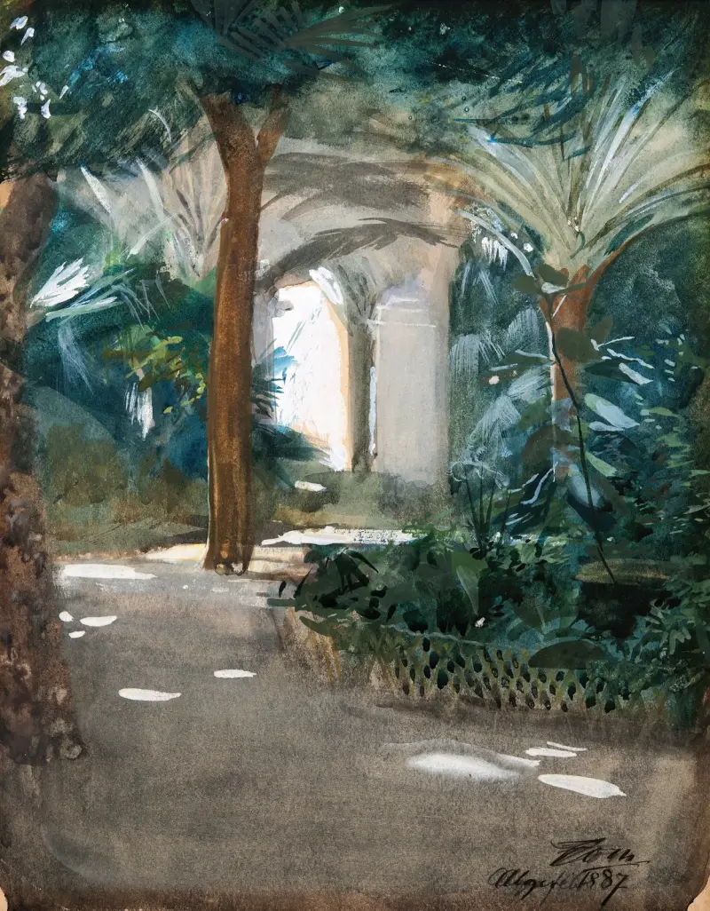 Garten in Algier von Anders Zorn