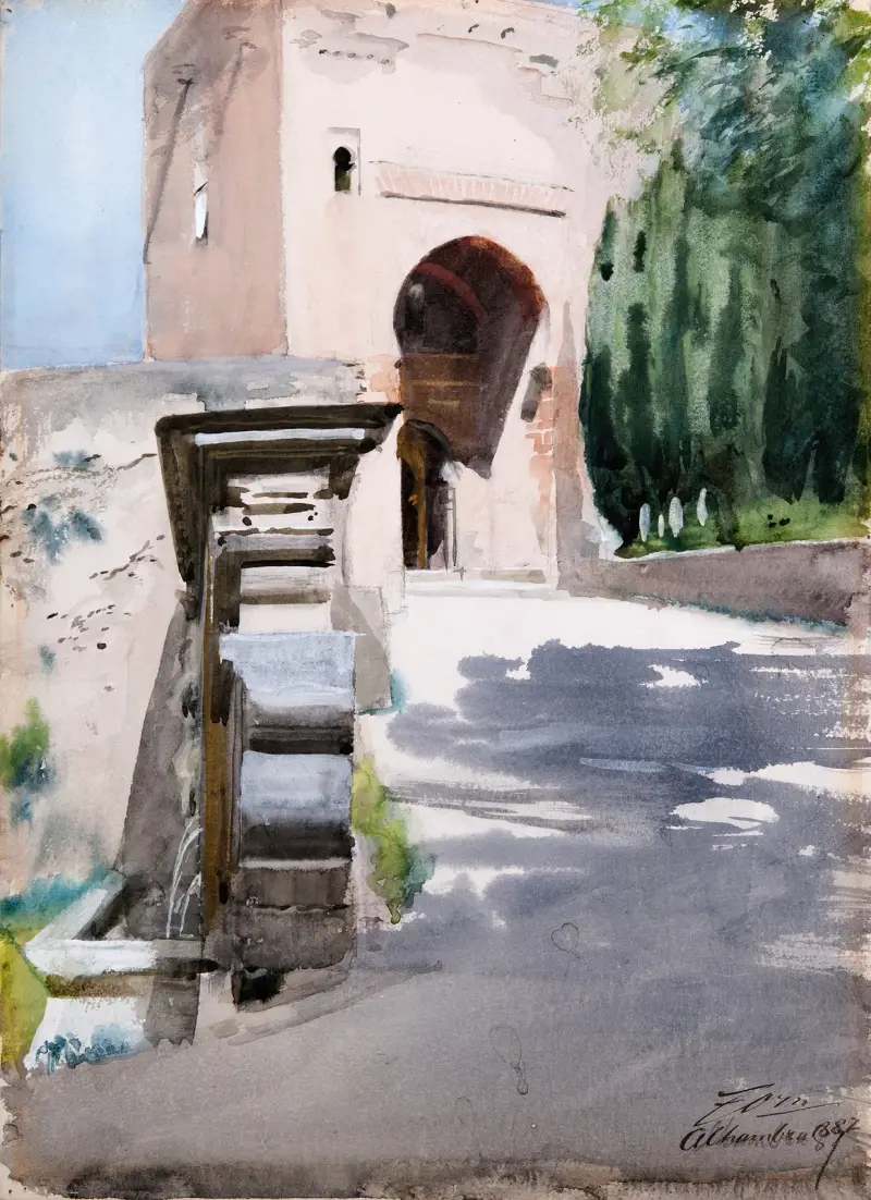 Tor in der Alhambra von Anders Zorn