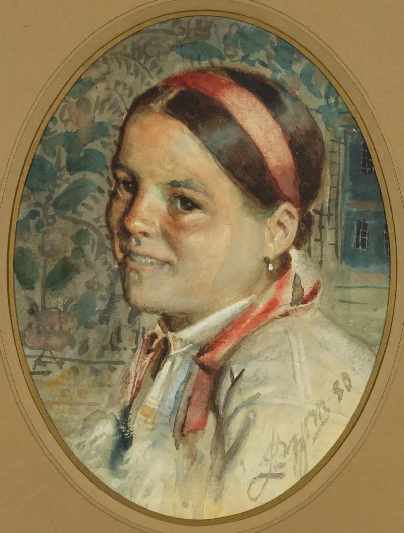 Huvud av en kvinna, 1880 av Anders Zorn