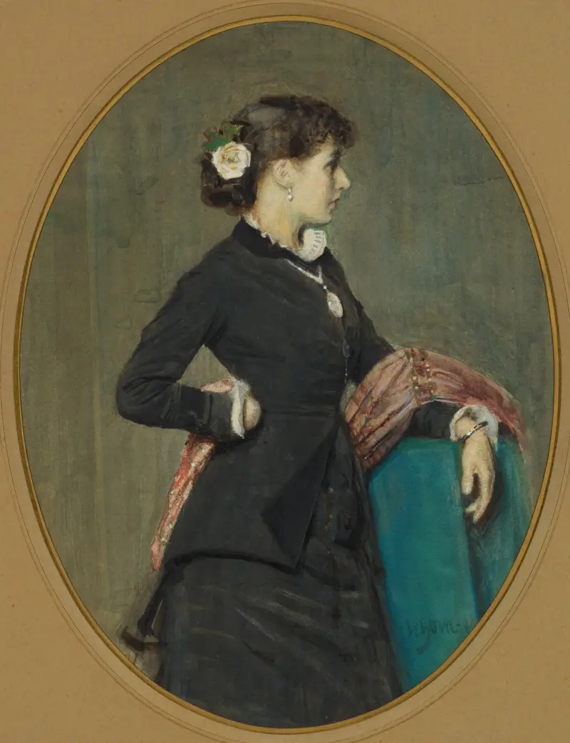 Porträtt av fröken Nyström av Anders Zorn