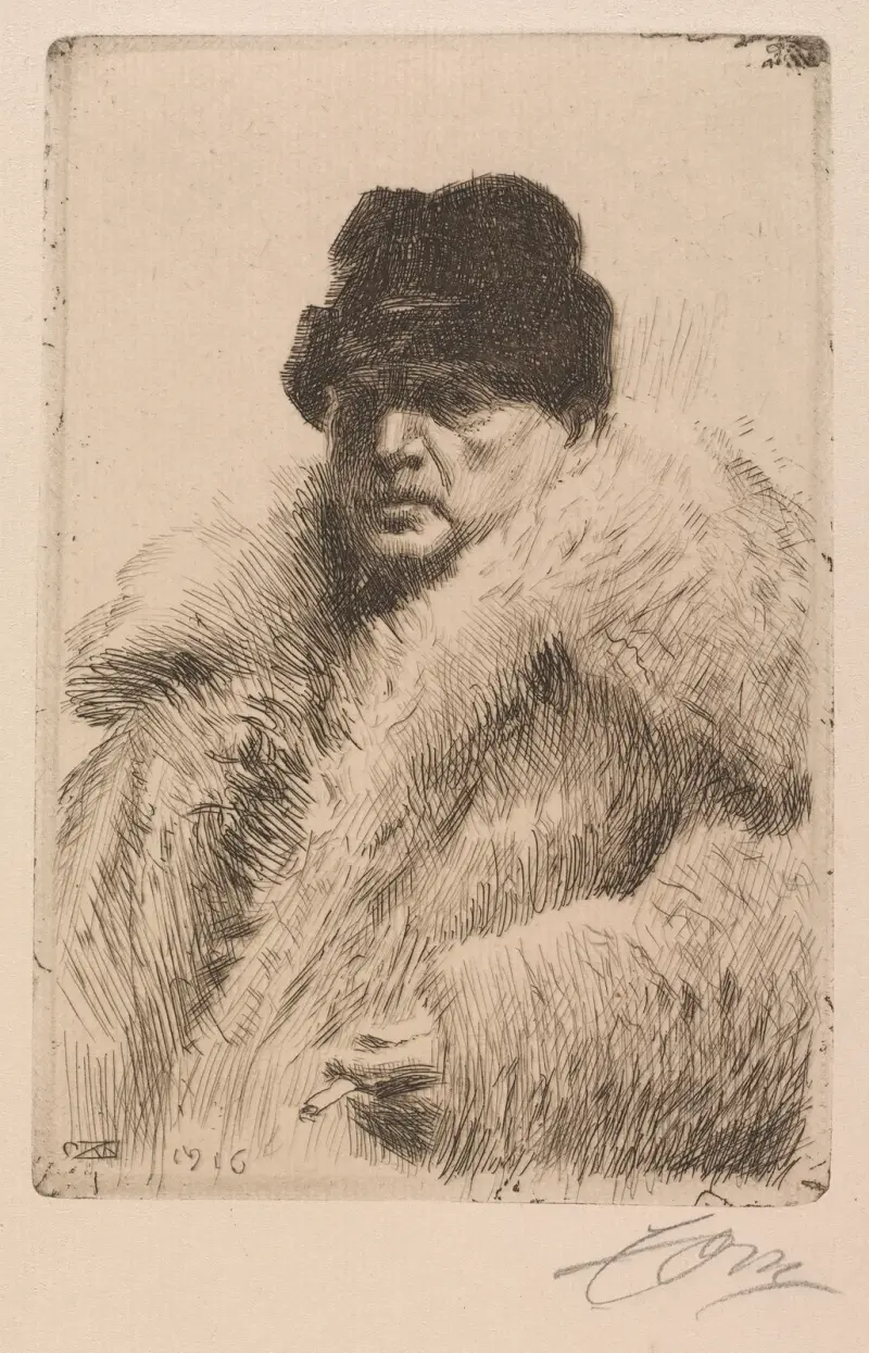 Autoportret, 1916, Anders Zorn