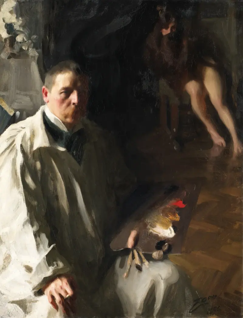 Autoportrét, 1896, Anders Zorn