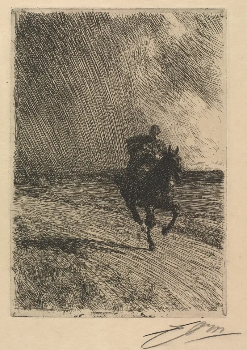 Sztorm, Anders Zorn
