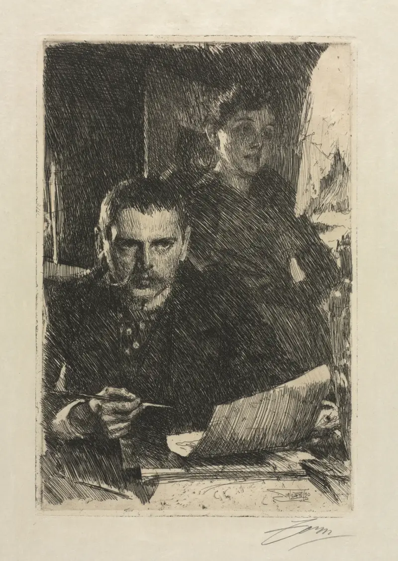 Konstnären och hans hustru av Anders Zorn