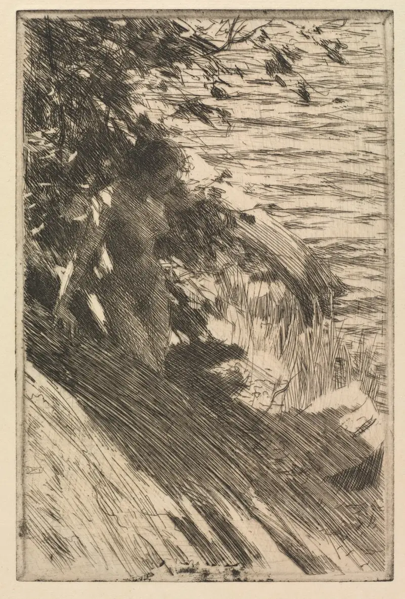 Die große Badende von Anders Zorn
