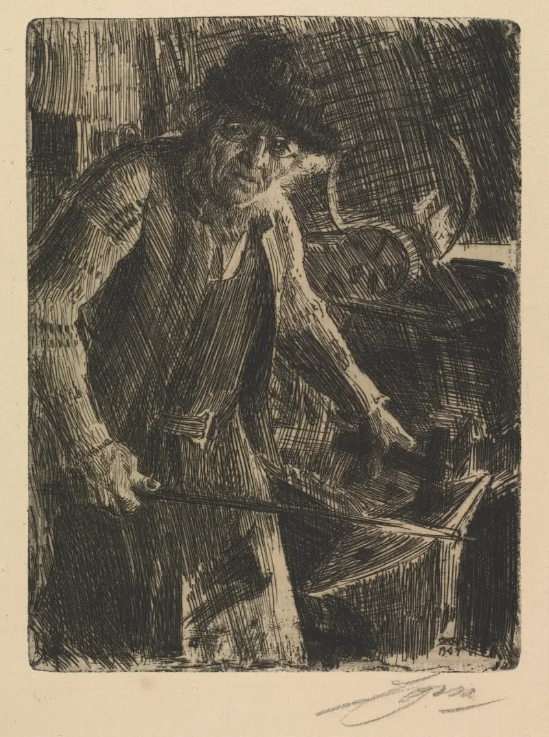 Kovář mistr, Anders Zorn