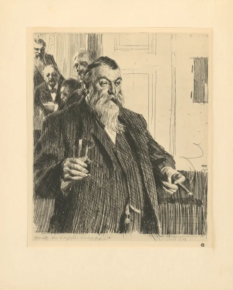 Přípitek, Anders Zorn