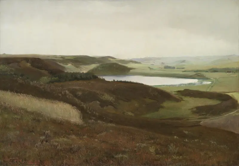Pejzaż w okolicach Bryrup, Jutlandia, Laurits Andersen Ring