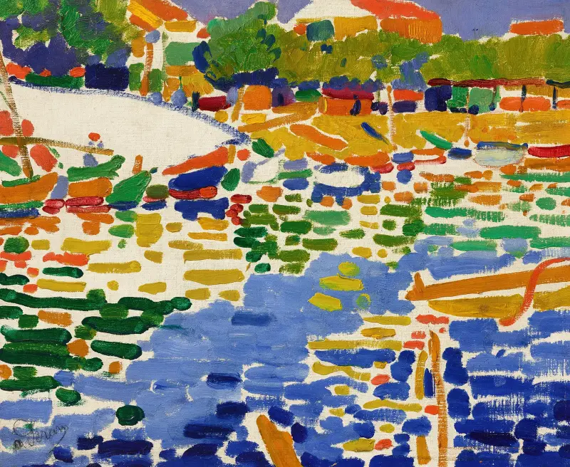 Přivázané loďky v L'Estaque, André Derain