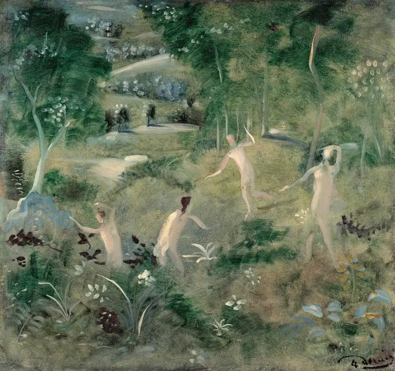 Hry najád v lese, André Derain