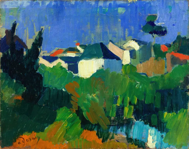 Dům obklopený zelení, André Derain
