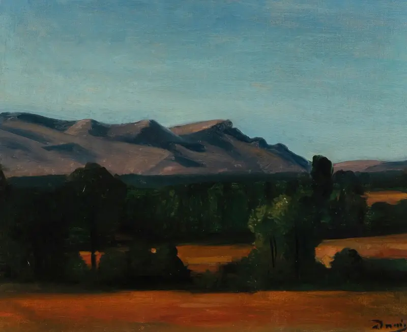 Provensalskt landskap – Mont Olympe av André Derain