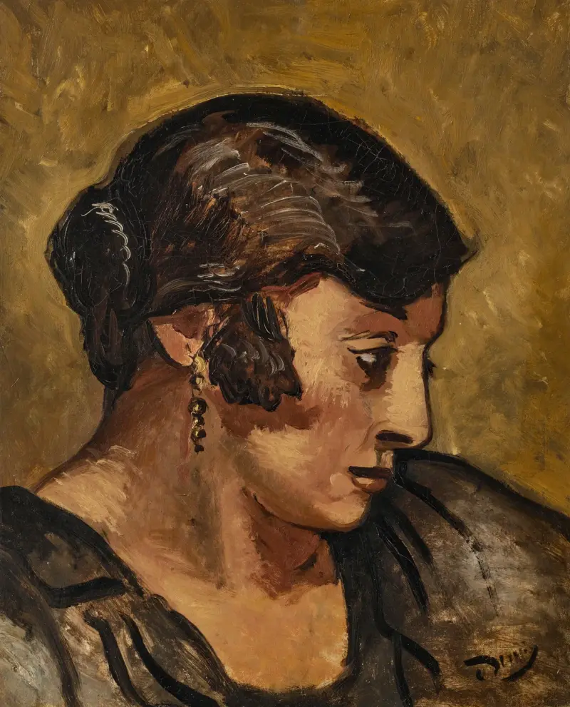 Tête de femme ou La Gitane av André Derain