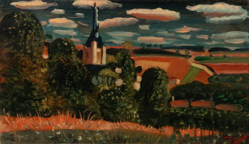 Vue de Donnemarie-en-Montois av André Derain