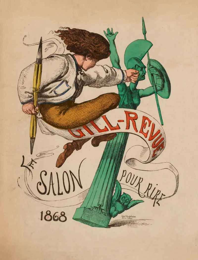 Gill-Revue. Der Salon zum Lachen 1868 von André Gill