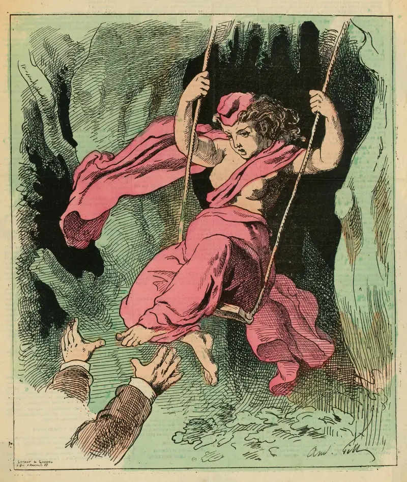 La balançoire, André Gill