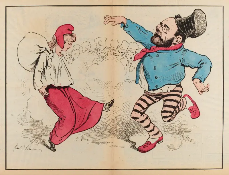 Hundraårsjubileet av L'Assommoir av André Gill